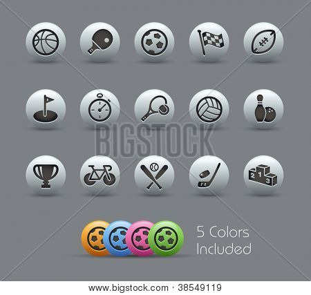 Picture or Photo of Sports Icons // Pearly Series -------It includes 5 color versions for each icon in different layers ---------