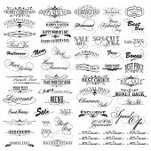 stock photo of money  - illustration of set of vintage design elements for celebration - JPG 