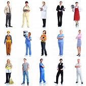 picture of group  - Large group of smiling workers people - JPG 