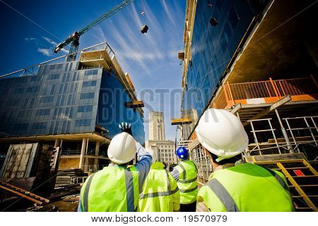 Picture or Photo of Building under construction with workers