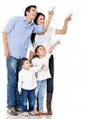 stock photo of points  - Family pointing with finger  - JPG 
