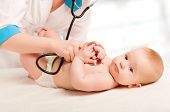 stock photo of medical doctors  - Pediatrician woman doctor and patient  - JPG 