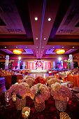 image of reception  - Image of a beautifully decorated ballroom for an Indian wedding reception - JPG 