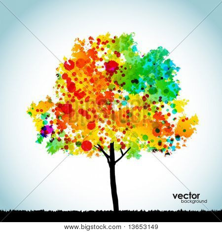 Picture or Photo of Abstract colorful background. Vector.