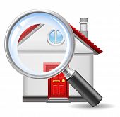 stock photo of home  - search for home icon - JPG 