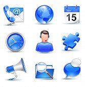 foto of globe  - business icons set  - JPG 