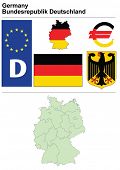 stock photo of currency  - Germany collection including flag - JPG 