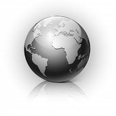 image of globe  - Globe on a white background - JPG 