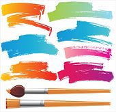 image of tint  - brushes and grunge painted elements - JPG 