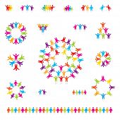 stock photo of leadership  - Various colorful set of icons  - JPG 