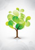 pic of contrast  - vector of abstract tree icon - JPG 