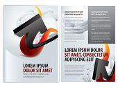 picture of insert  - vector business brochure  - JPG 