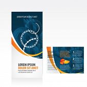 picture of business concept  - tri fold business brochure template - JPG 