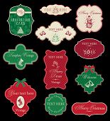 foto of holidays  - Set of Christmas vintage frames - JPG 