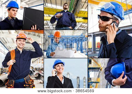 Picture or Photo of Collage of industrial images