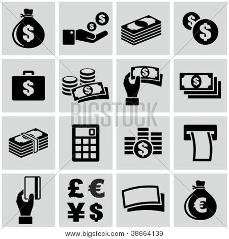 Picture or Photo of Money icons set