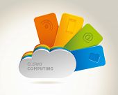 image of computer  - cloud computing - JPG 