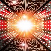 image of transportation  - Stage decoration prepared for production and shooting TV show - JPG 