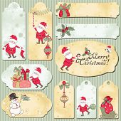 stock photo of holidays  - Set of holidays vector cards with place for your text - JPG 