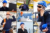 picture of group  - Collage of industrial images - JPG 