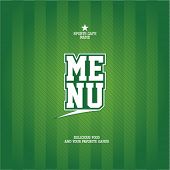 foto of food  - Sports Bar Menu card design template - JPG 
