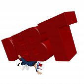 stock photo of debt  - Uncle Sam  - JPG 