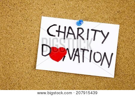 Poster: charity donation phrase