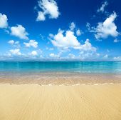 picture of beach  - sand of beach caribbean sea - JPG 
