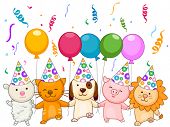 image of animals  - Birthday Animals  - JPG 