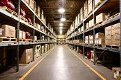 picture of industrial  - Product warehousing in a manufacturing or industrial setting - JPG 