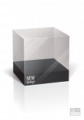 foto of objects  - Cube transparent package for your object - JPG 