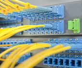 foto of internet  - communication and internet network server room - JPG 