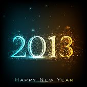 picture of holidays  - Stylized 2013 Happy New Year background - JPG 