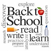 image of education  - Back to school word cloud - JPG 