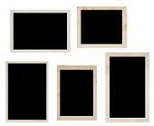 picture of  photo  - old photo frames on a white background - JPG 