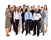 stock photo of team  - Young attractive business people  - JPG 
