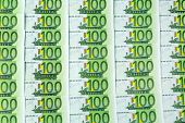 pic of investment  - many einhhundert euro banknotes lie side by side - JPG 
