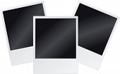 picture of  photo  - Vector illustration of blank instant photo frames - JPG 