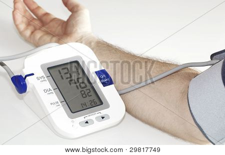 Picture or Photo of A metod to measure the Blood pressure