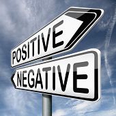 image of think  - positive thinking or think negative positivity or negativity is all in the mind optimistic or pessimistic look at sunny side of life is a good attitude - JPG 