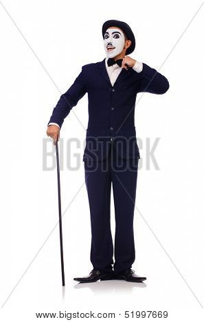 Poster: Personification of Charlie Chaplin on