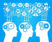 stock photo of network  - social network - JPG 