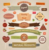 picture of food  - Set of vector labels - JPG 
