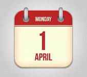 picture of holidays  - Vector calendar apps icon - JPG 