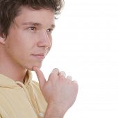 picture of future  - student thinking deciding future - JPG 