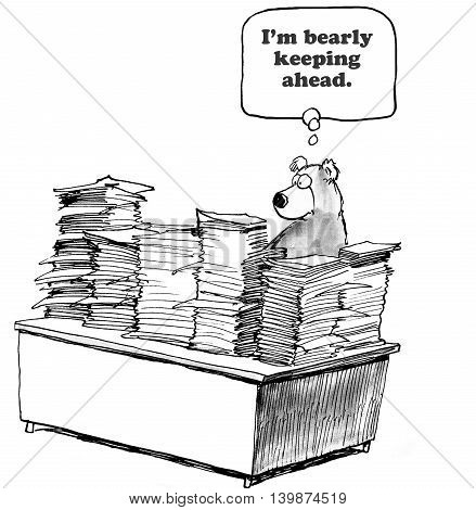 Poster: Business cartoon about