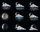 pic of forecast  - Vector weather forecast icons - JPG 