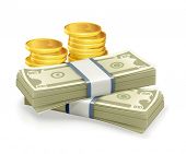 picture of currency  - Paper Currency and coins - JPG 