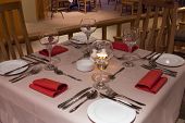foto of restaurant  - restaurant table with cutlery - JPG 