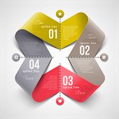 picture of information  - Abstract shape with infographics elements  - JPG 